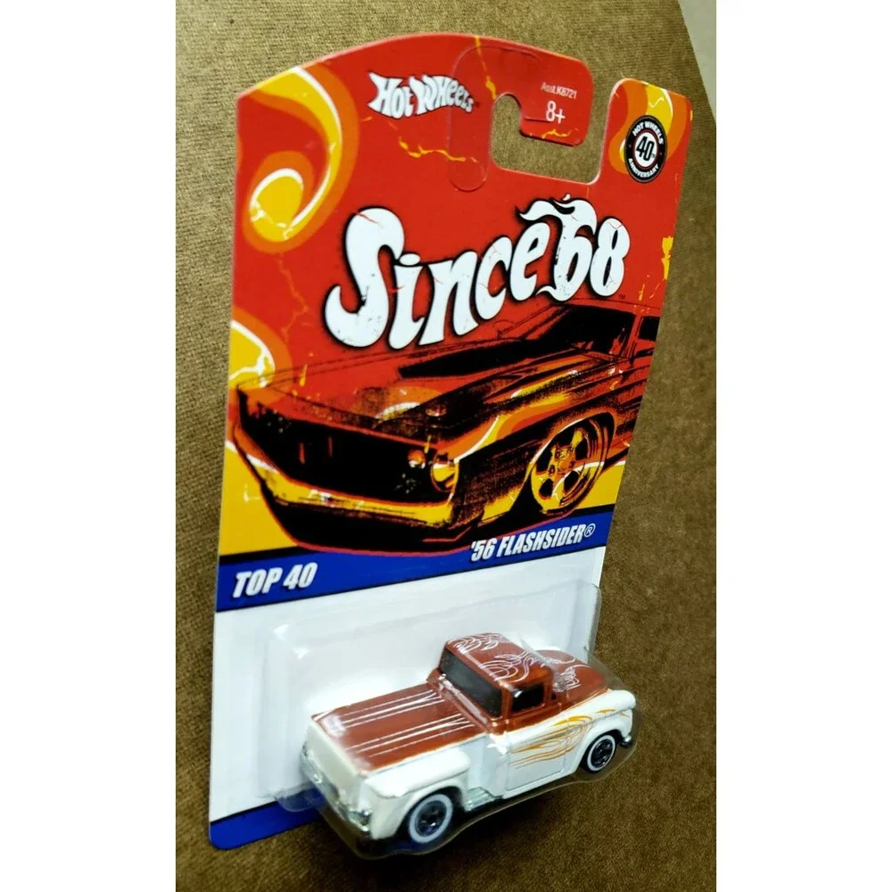 2008 Hot Wheels '56 FLASHDIDER Pearl White Since 68 TOP 40 21/40 1:64 White Wall